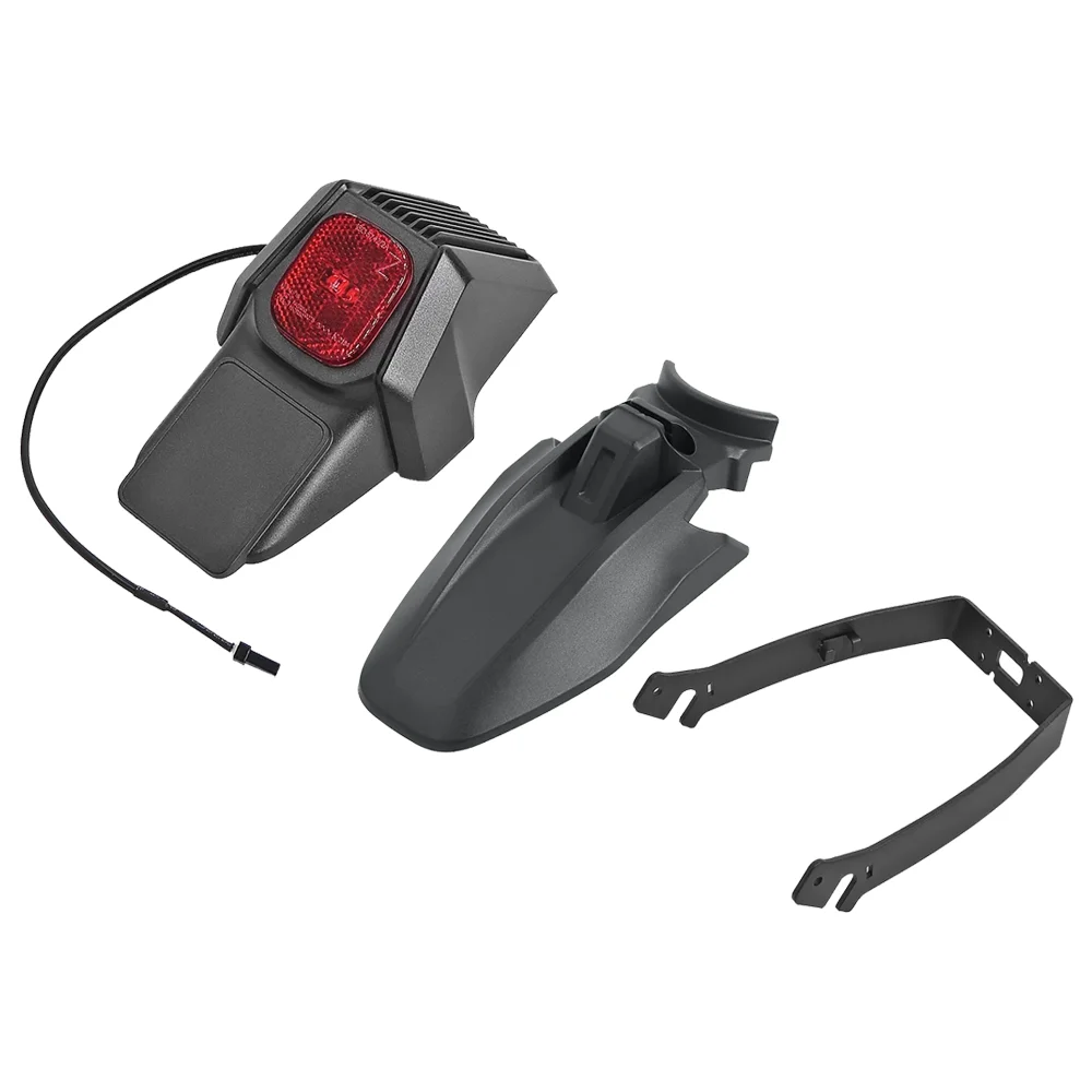Für Segway Ninebot ZT3 Pro Vorder- und Hinterradschutzblech-Set mit LED-Rücklicht, Lampenhalterung, Rücklichtkabel, Ersatzteile für Elektroroller