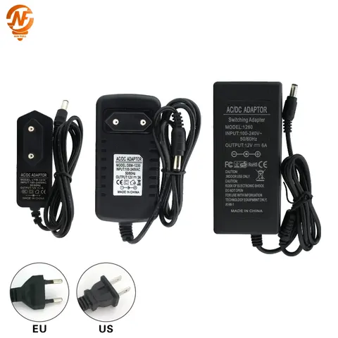 NIN FULL 12V Power Supply DC12V Unit 1A 2A 3A 5A 6A Transformer AC 110V 220V 220 V to DC 12 Volts 12 V LED Driver for LED Strip