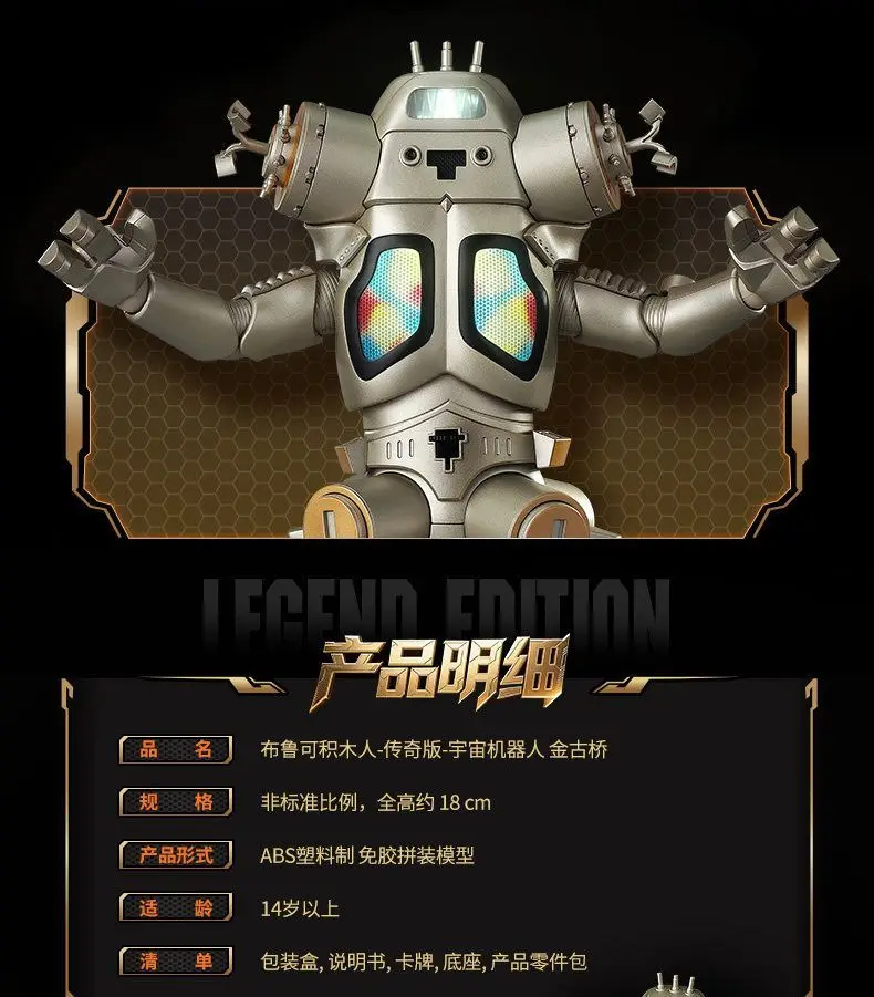 In Stock Blokees Ultraman Legend Edition King Joe Assembled Model Kit view 5