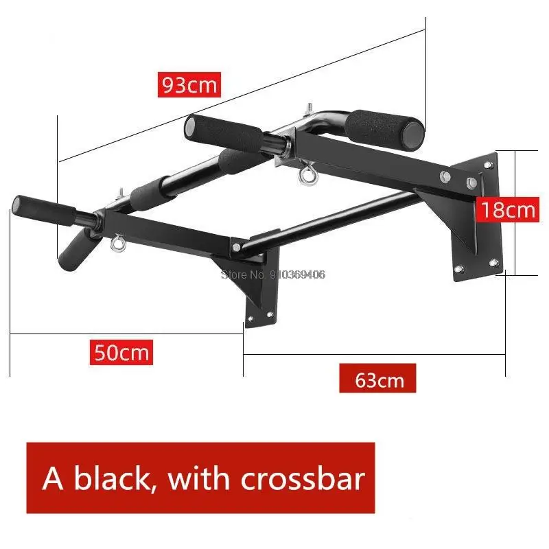 Wall Mounted Heavy Duty Horizontal Bar Steel Chin-up For Home Gym Indoor Pull Up Training Bar Large Fitness Equipment Load 200kg