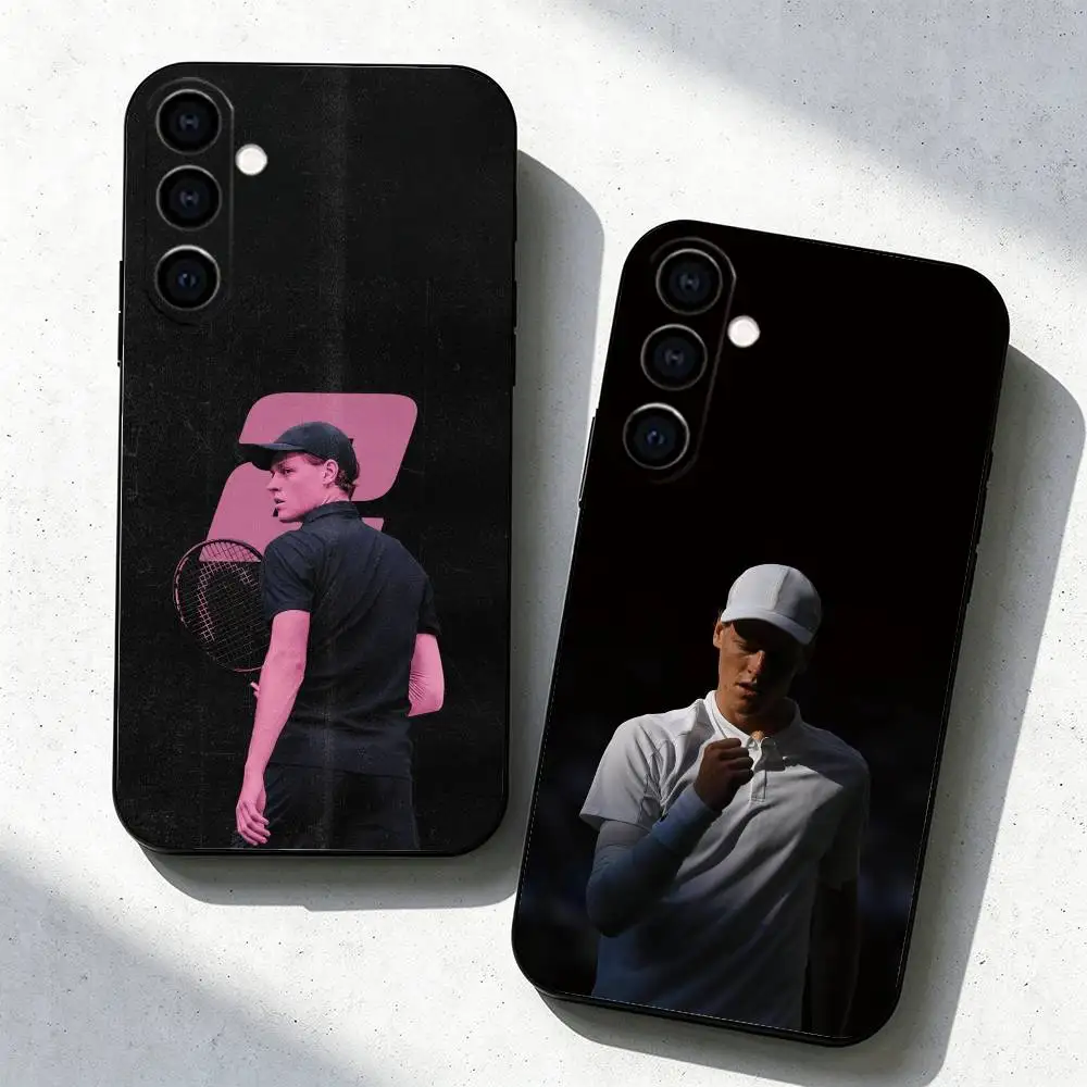 Italian athletes Jannik Sinner Phone Case For Samsung Galaxy A73,A72,A71,A70,A53,A52,A51,Others Soft Black Cover