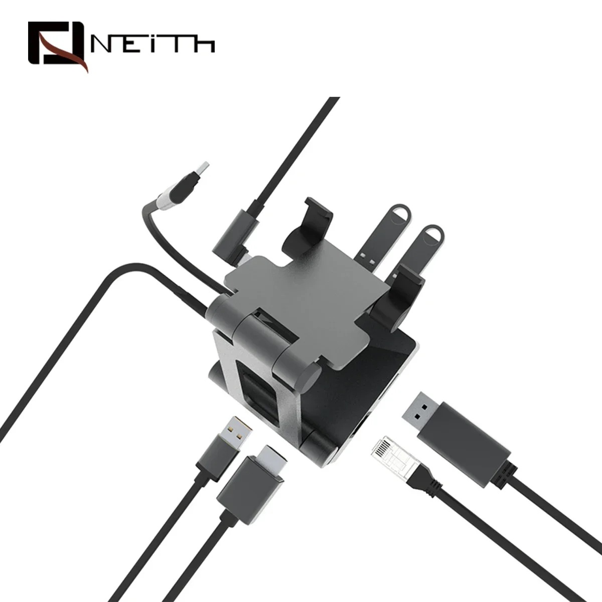 

China made usb-c adapter 8 in 1 usb c type hub with phone switch holder