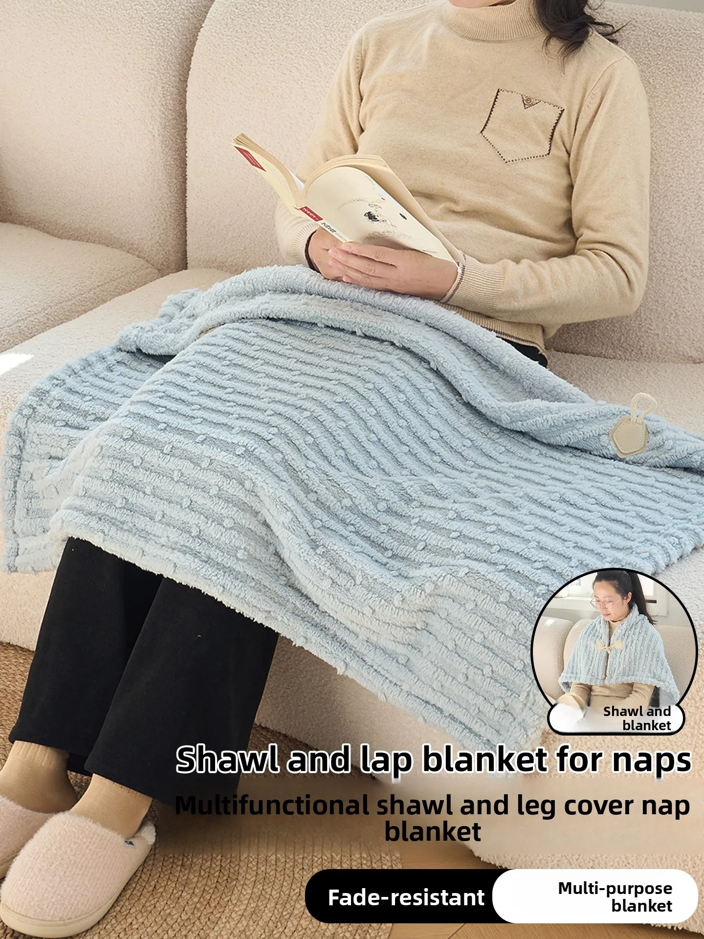 

Осенне-зимнее одеяло-плед для ног, офиса, дивана, кондиционера, согревающее колени, из полиэфирного волокна, простое, теплое одеяло