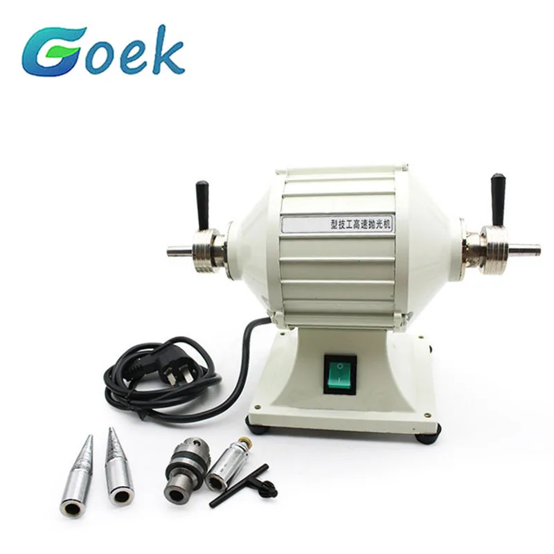 Dental Polisher High-speed Polishing 2800r 11V/220V Equipment Double Head with Drill Chuck for Technician Dentistry Tool