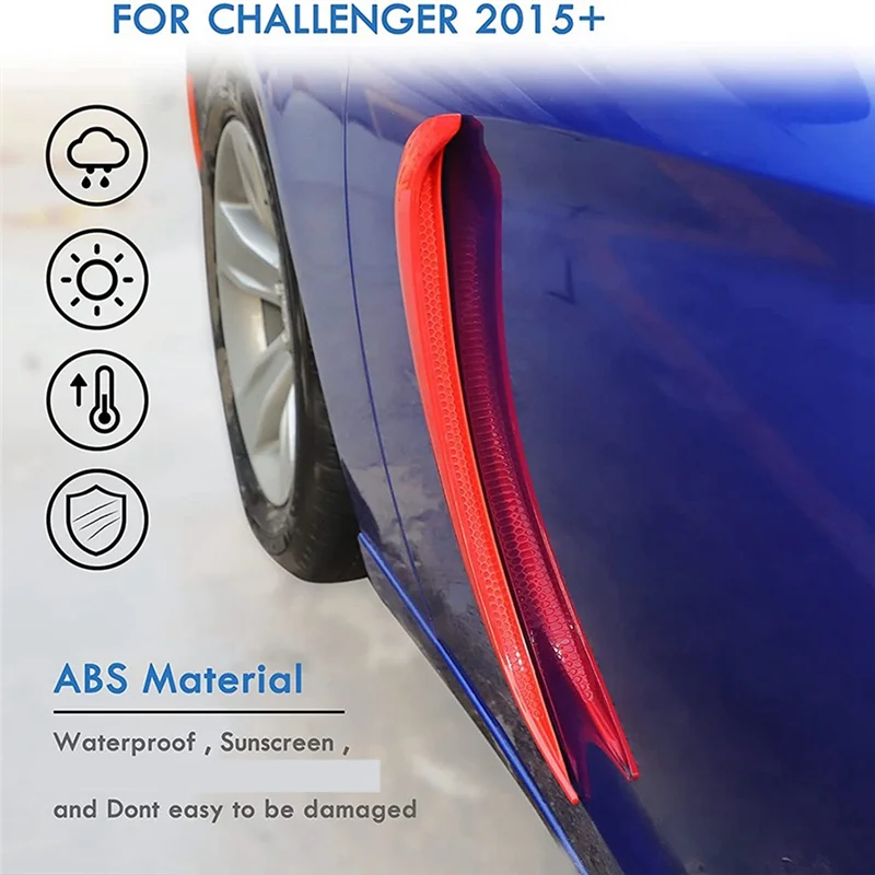 Front Door Side Mudguard Shovel Fin Vents For Dodge Charger 2015-2021-T61C