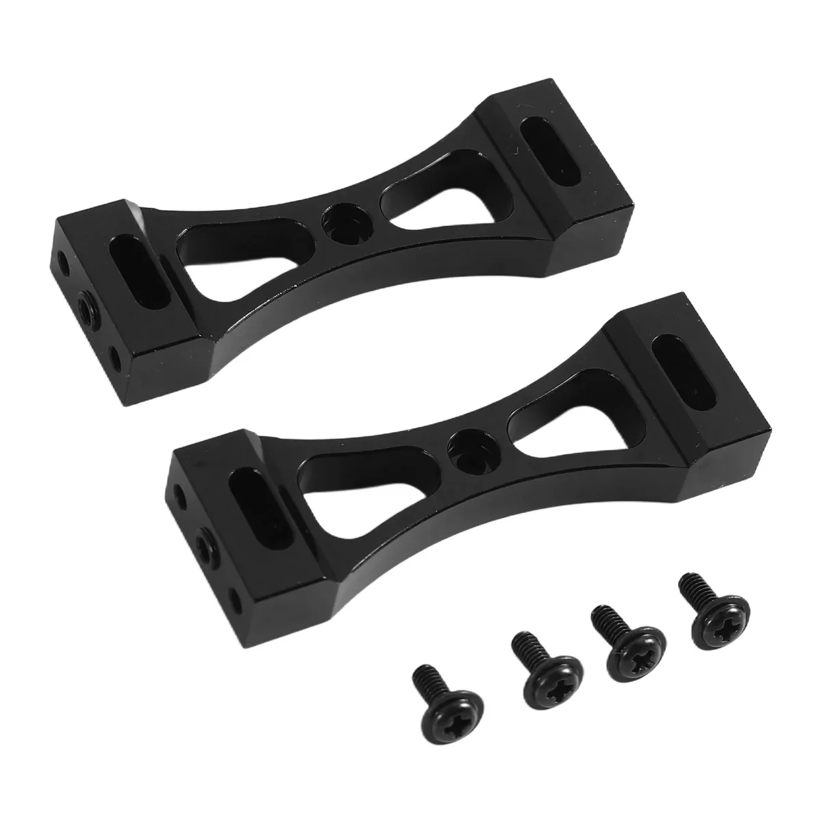 Black Metal Suporte para RC Car, DIY Parts Kit, Upgrade, Wpl B1 B14 B16 B24 C14 C24 B36 MC D90 D91, 2pcs