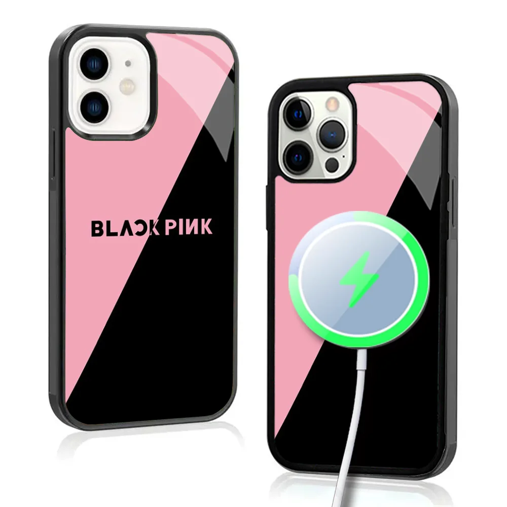 B-Blackpink Phone Case For IPhone 16 15 Pro Max Case 14 Plus 13 12 11 Magesafe Magnetic Wireless Charge Cover