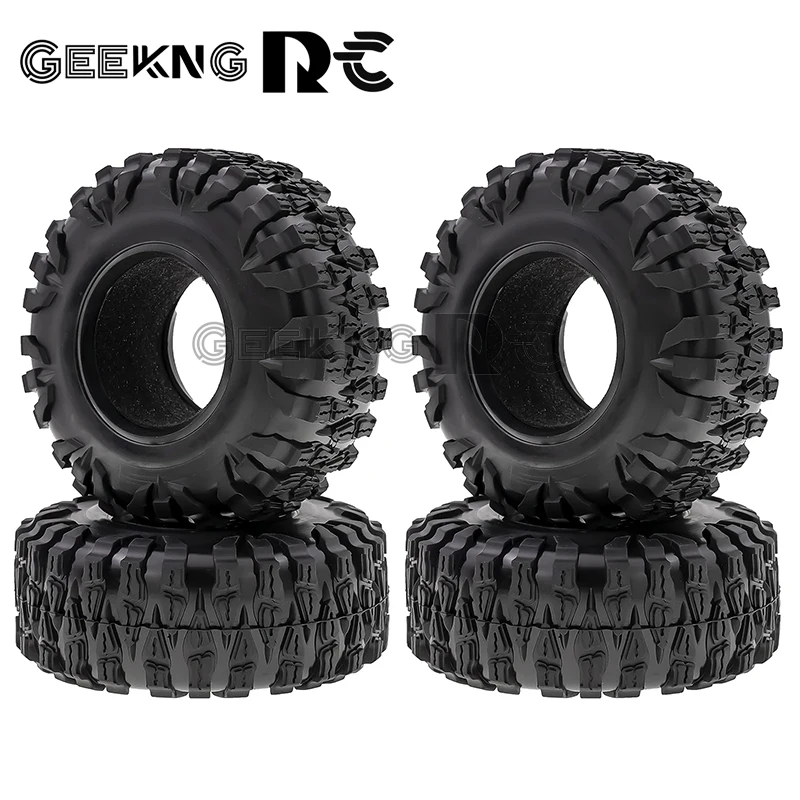 

2.2 Rubber Mud Grappler Tires 120*46MM for 1:10 RC Rock Crawler Axial SCX10 SCX10 II 90046 90047 TRX-4 TRX4