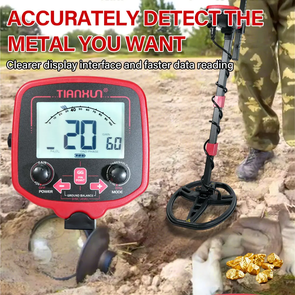 เครื่องตรวจจับโลหะ TX-850L เครื่องตรวจจับทองคำประสิทธิภาพสูง เครื่องค้นหาโลหะใต้ดิน เครื่องค้นหาสมบัติ นักค้นหาทองคำ