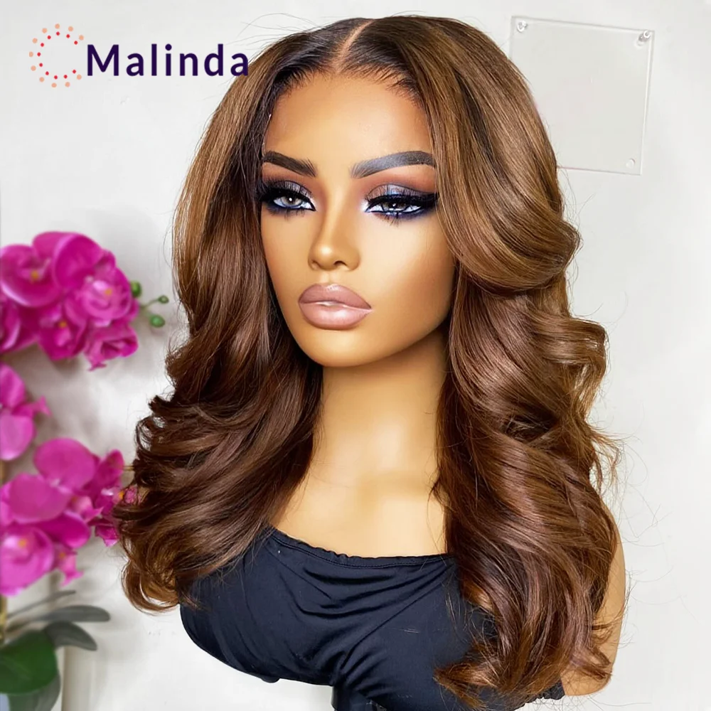 

Brazilian Ombre Blonde 13x6 Glueless Loose Deep Wave Colored 250% Density Transparent Lace Frontal Human Hair Wigs For Women