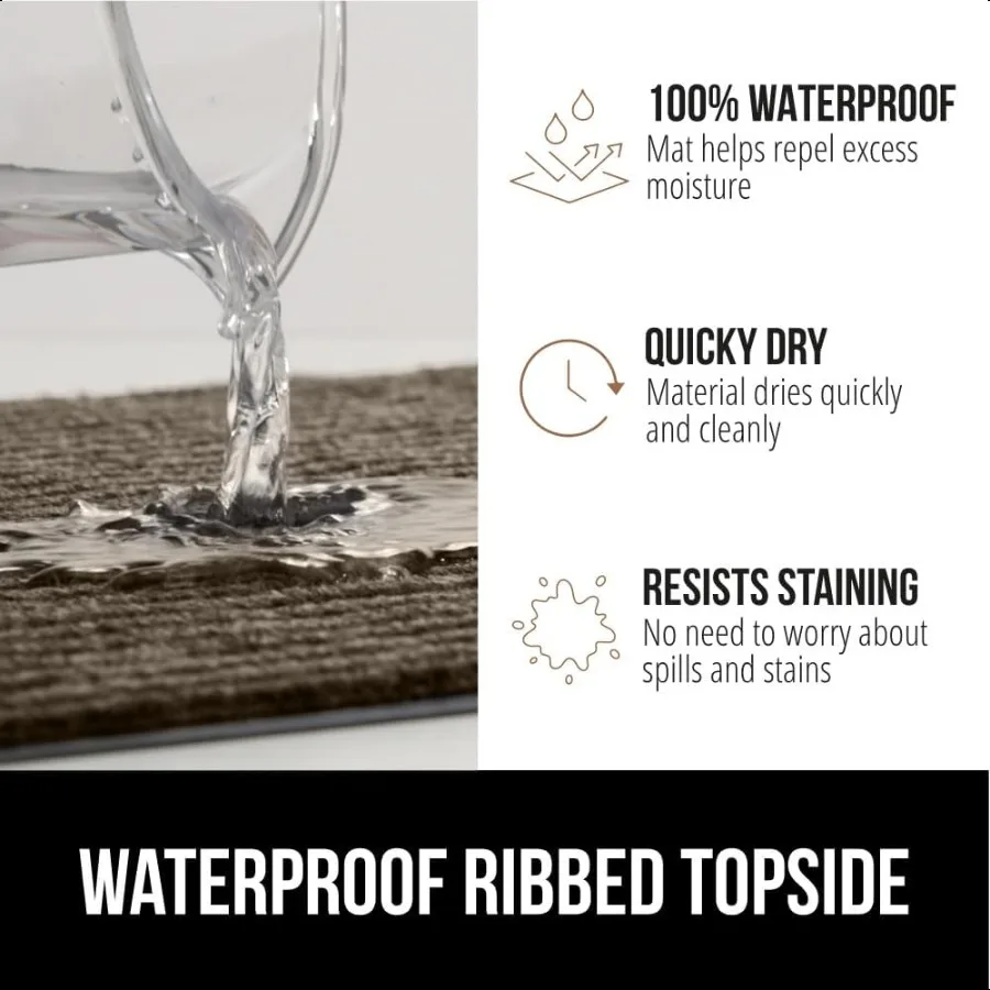 سجادة باب حراسة المرور 72 × 48، سجادة ترحيب شديدة التحمل، ممسحة مكتبية تجارية، مقاومة للماء، مقاومة للبهتان، مطاط قوي Ba #3