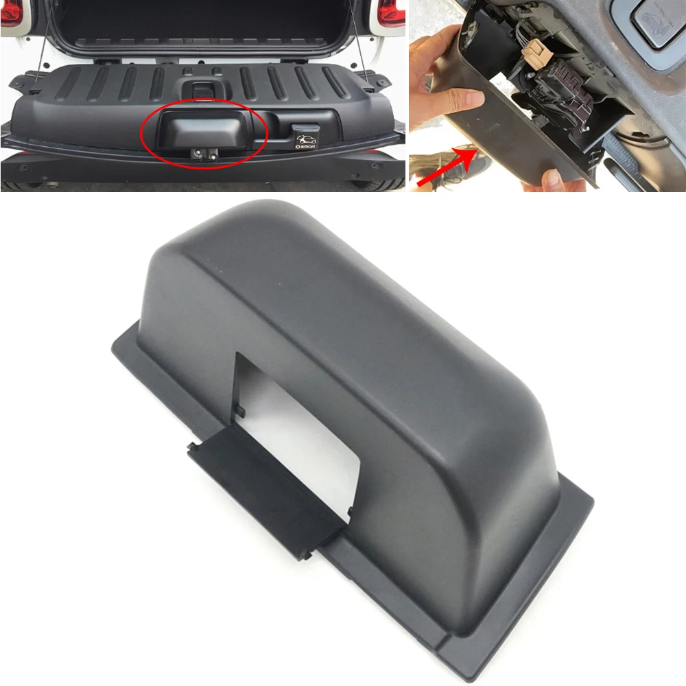 

Car Rear Trunk Door Boot Lock Latch End Protective Cover Tailgate Hole Cap For Mercedes-Benz Smart Fortwo 453 Coupe 2015-2022