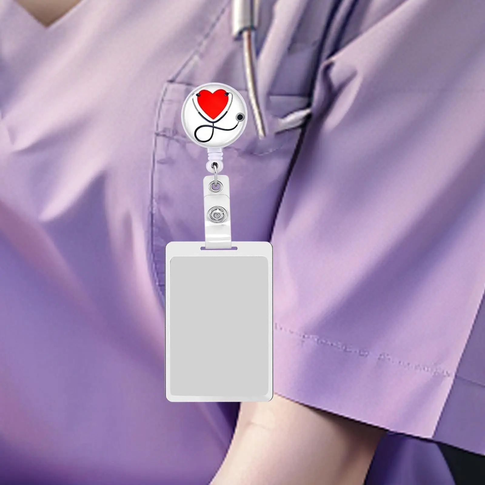 Retractable Badge Holder Nurse ID Badge Holder Nurses Day 2024 Gifts, Name Badge