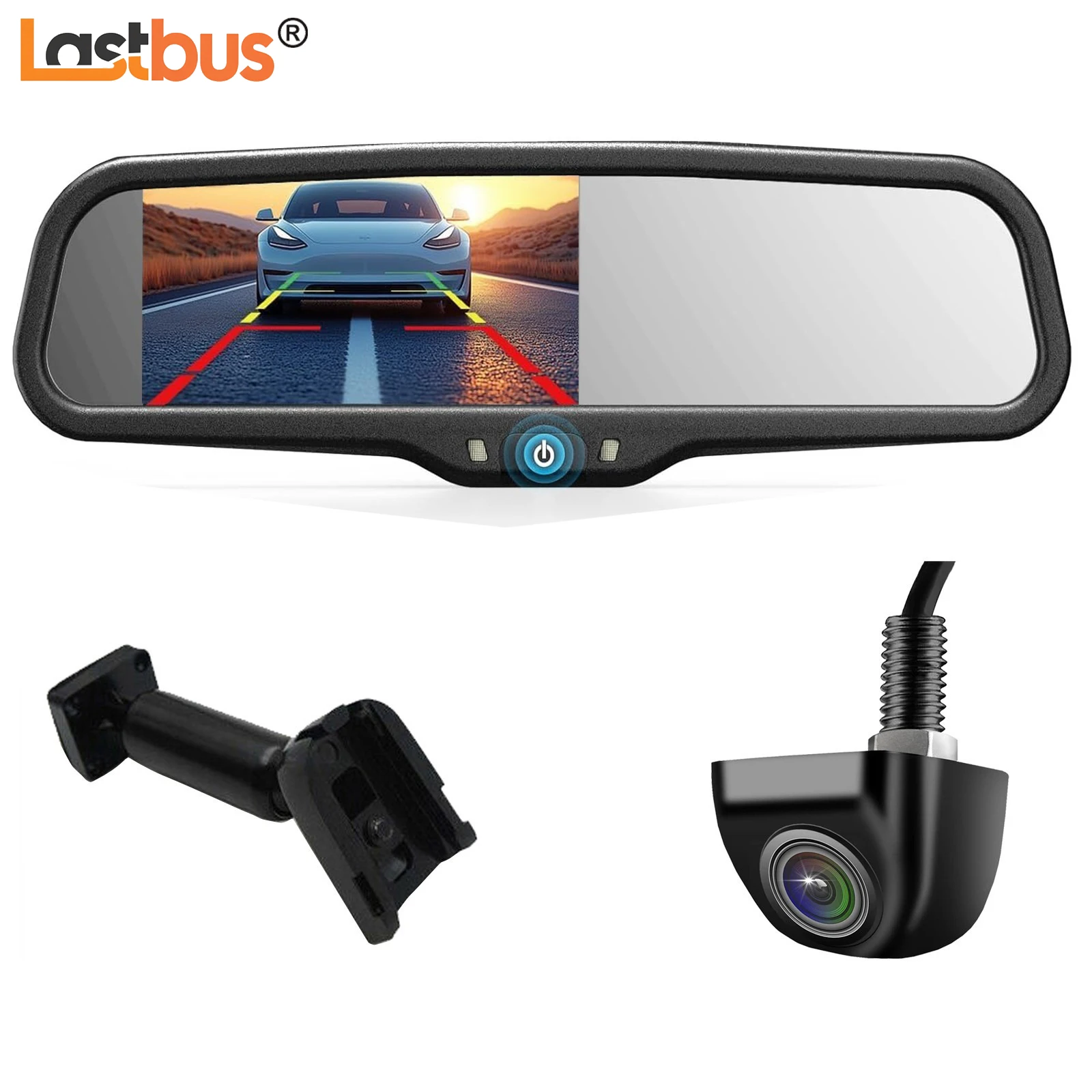 

Lastbus 4.3" LCD Car Rear View Mirror Monitor with Backup Camera System Kit OEM Bracket