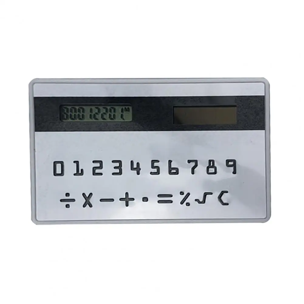 Estudante Calculadora Solar Criativa Tela LCD 8-Digit Display Científico Bolso Mini Calculadora Escola Material de Escritório