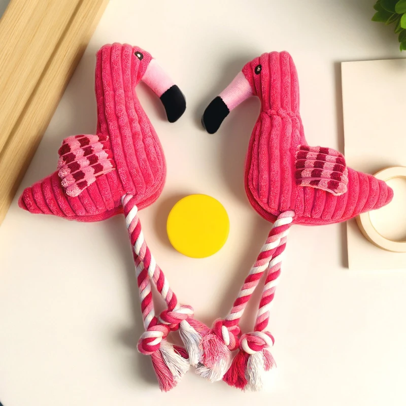 Flamingo Plush Pet Toy