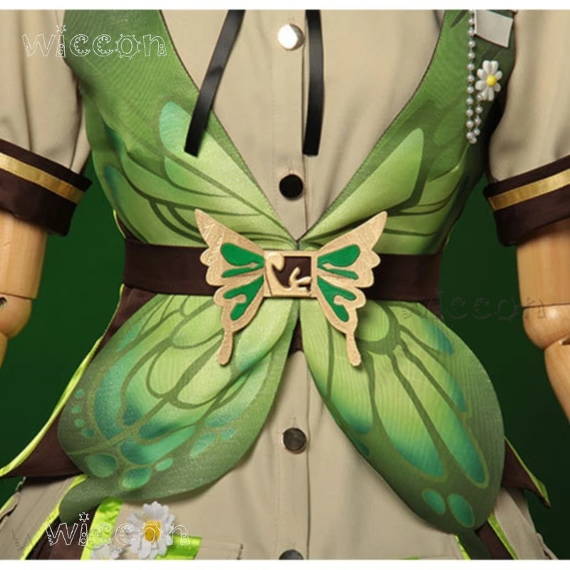 女性のためのインフィニティニッキコスプレ衣装,森の羽ばたきグリーンスーツ,ロリータスカート,レトロなドレスセット,女の子のための衣装,ハロウィーンゲーム