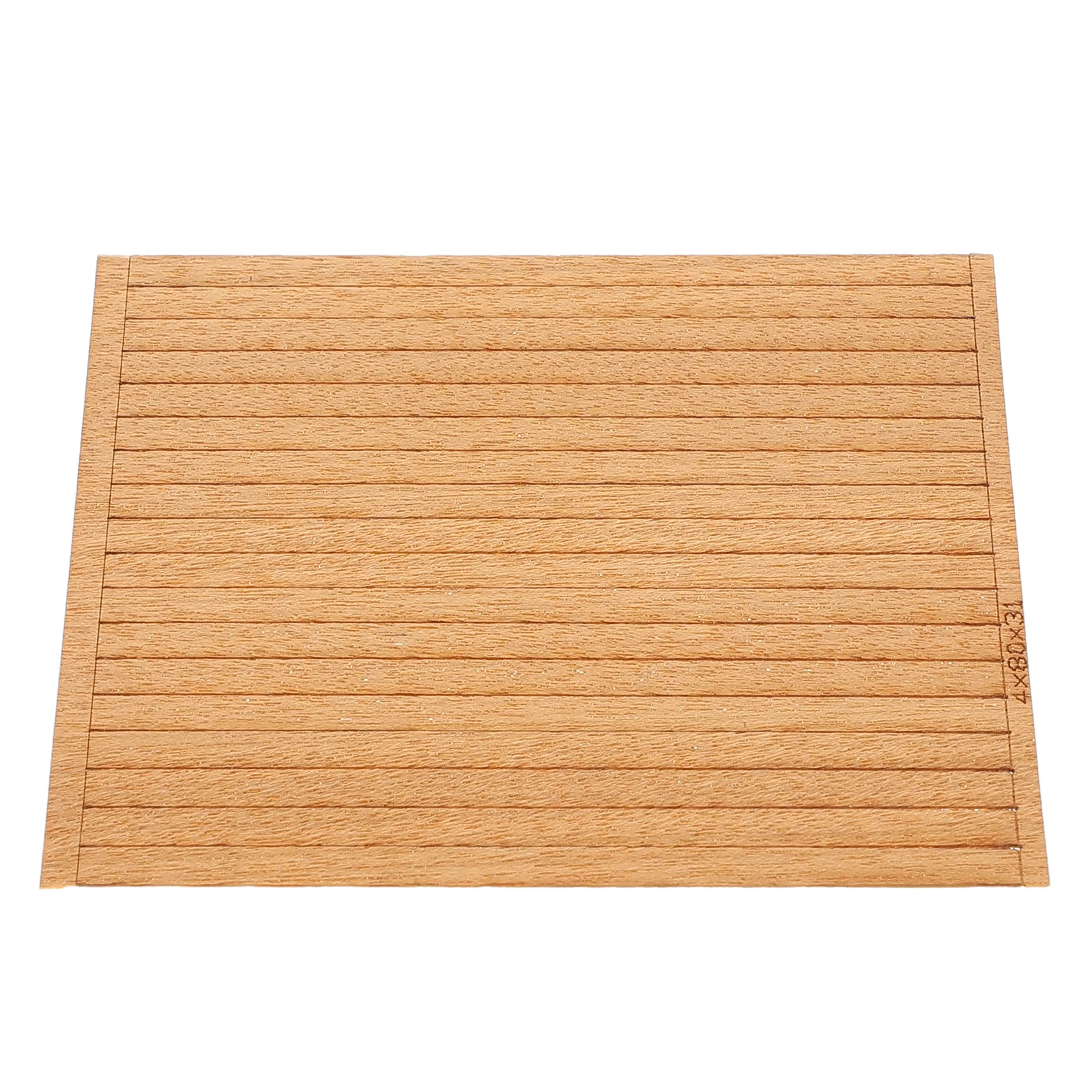 Bandes de terrasse de bateau en bois massif, 80 pièces, Mini Kit de réparation, planches en bois durables pour maison de poupée, accessoire de décoration de sol