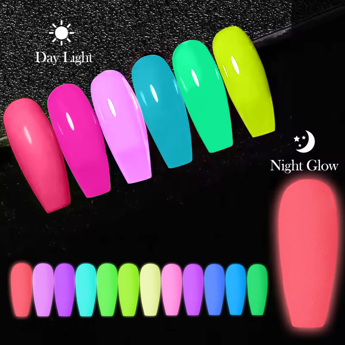 Esmalte de uñas luminoso fluorescente neón, gel UV luminoso, esmalte de uñas extraíble, esmalte semipermanente, salón de uñas DIY, 7ML