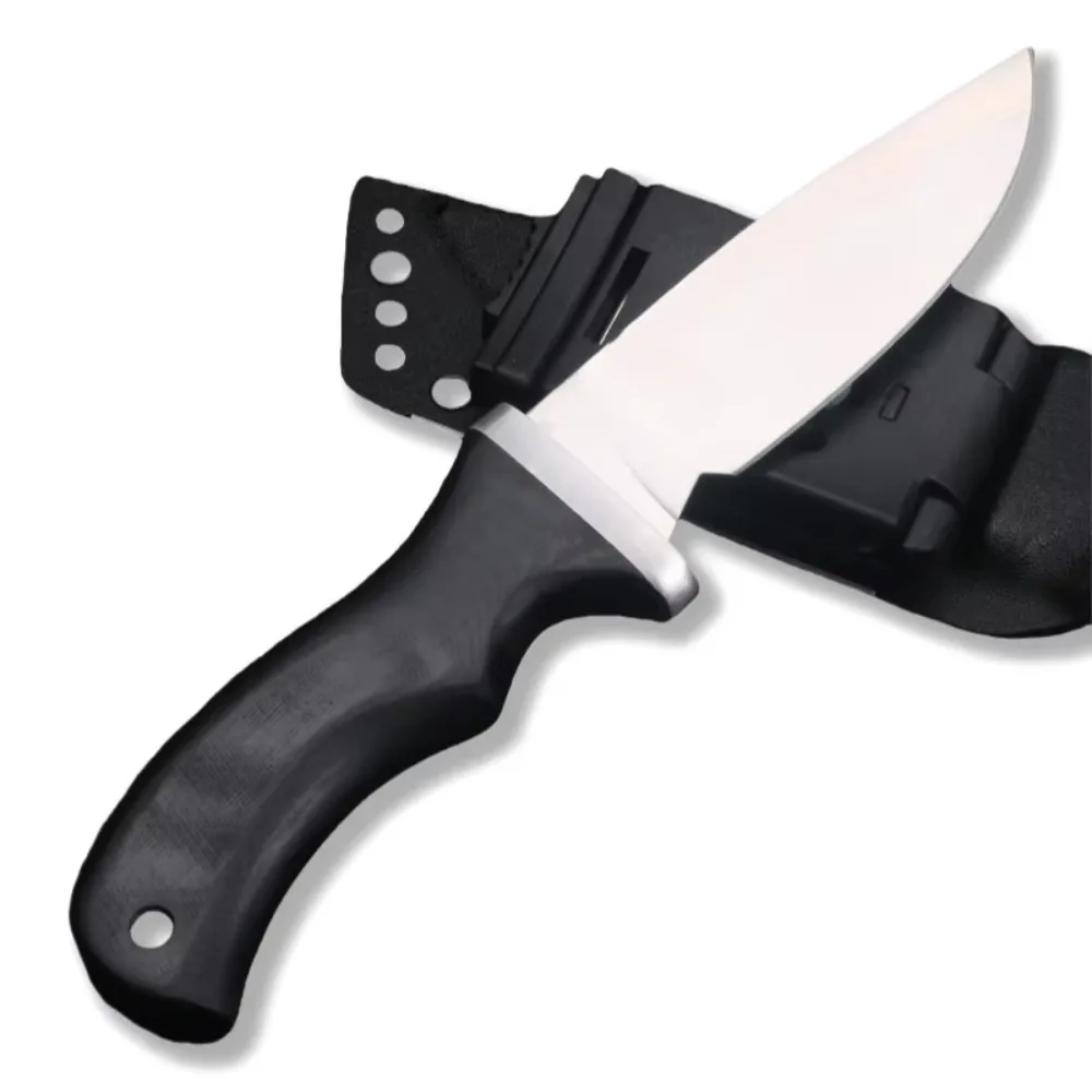 

Straight Knife Outdoor Trekking Barbecue Hunting Self Defense Fishing Portable Multi-function Holiday Gifts Essential Equipment