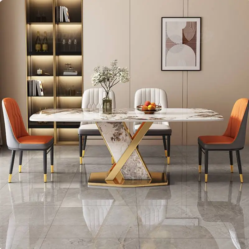 European Wedding Dining Table Organizer Basse Nordic Modern Dining Table Restaurant Luxury Stoly Do Jadalni House Accessories