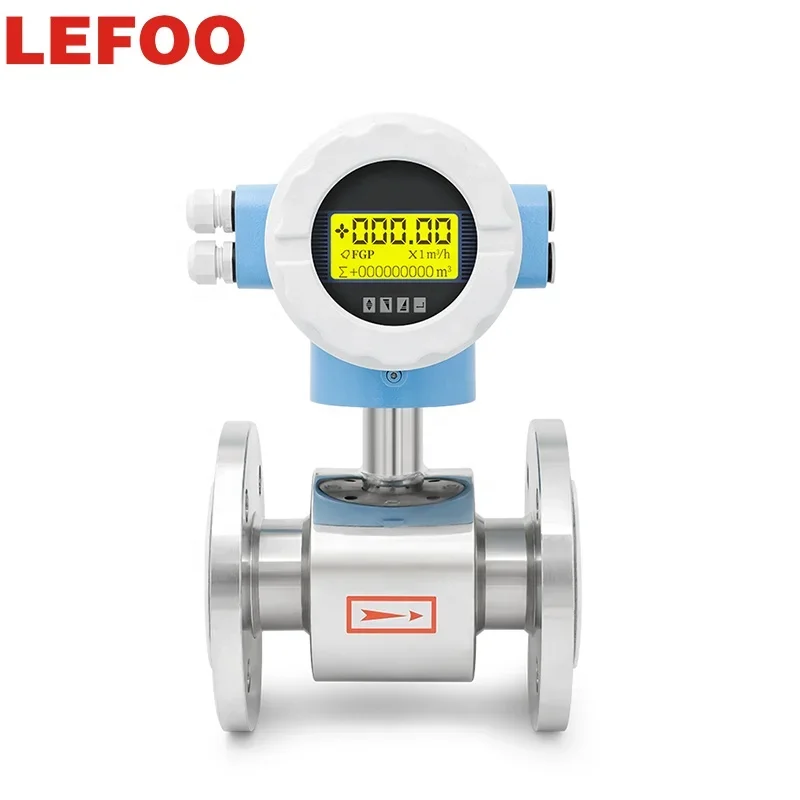 

Industrial Acid Resistant Magnetic Flowmeter 1.6Mpa DN10-DN300 electromagnetic flow meter for Fluid