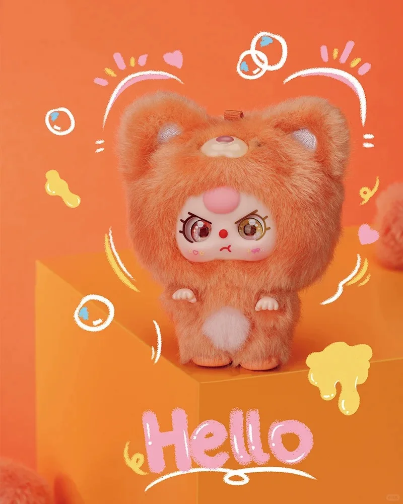 أصيلة 3 سنوات البسيطة عناق سلسلة الفينيل أفخم قلادة صندوق أعمى زخرفة اليدوية هدية العصرية دمية الإناث