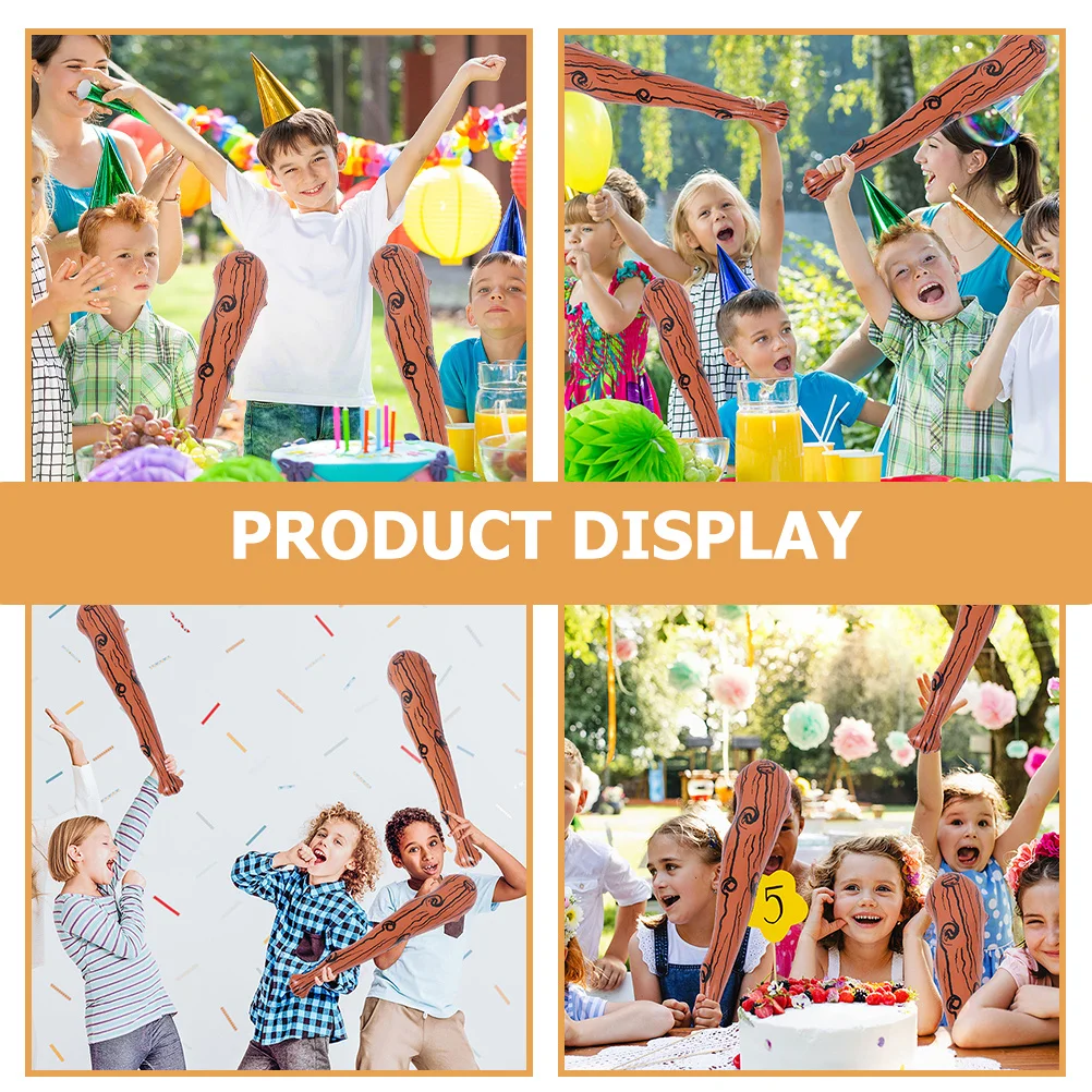 3 stks Opblaasbare Honkbalknuppels Lichtgewicht Draagbare Kinderen Juichstokken Sport Feestartikelen Outdoor Game Evenementen Lawaaimaker Voor