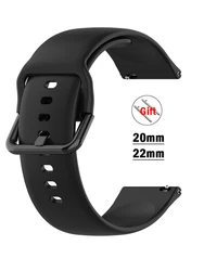 20Mm 22Mm Riem Voor Samsung Galaxy Horloge 6/5/Pro/3/4/6 Classic 43Mm 47Mm/Actieve 2 Siliconen Sport Armband Huawei Gt 3-2-2e Band