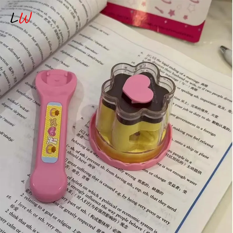 Lindo juego de juguetes de alimentación de pudín de fresa de gelatina rosa-adorable adorno de escritorio para niñas niños regalos de cumpleaños 2025 nuevo