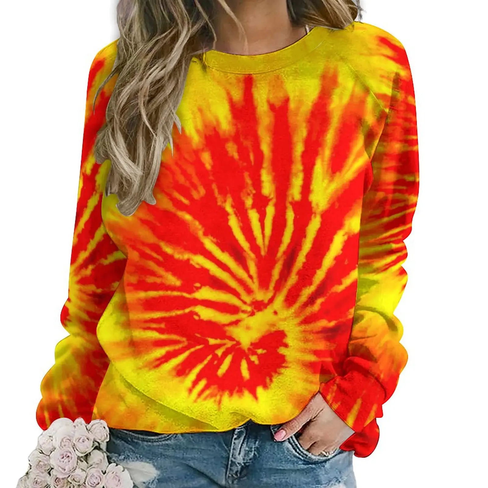 

Hippie Tie Dye Hoodies Women Long Sleeve Retro Psychedelic Cool Casual Hoodie New Arrival Fashion Oversized Graphic Sweatshirts