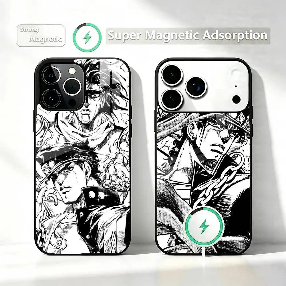 J-Jotaro Kujo  Phone Case For iPhone17,16,15,14,13,12,11 Plus,Pro Compatible with magnetic wireless charging