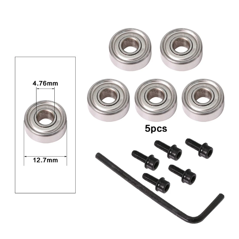 Durable Steel Bearings Accessories Kit Fits for Milling Cutter Heads and Shank 9 Styles