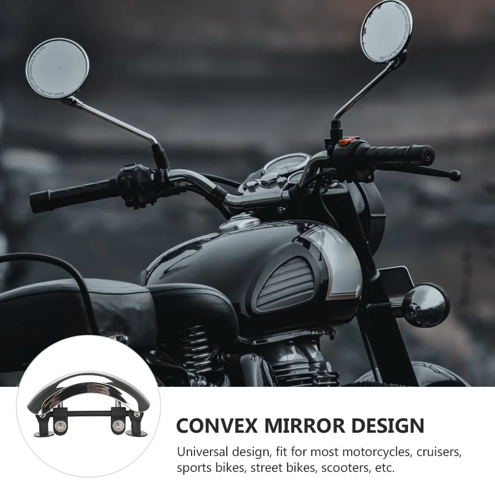 

1Pcs Motorcycle Rearview Wide Angle Convex Mirror Safety Blind Spot Mirror for Scooter Cruiser Sports Bikes