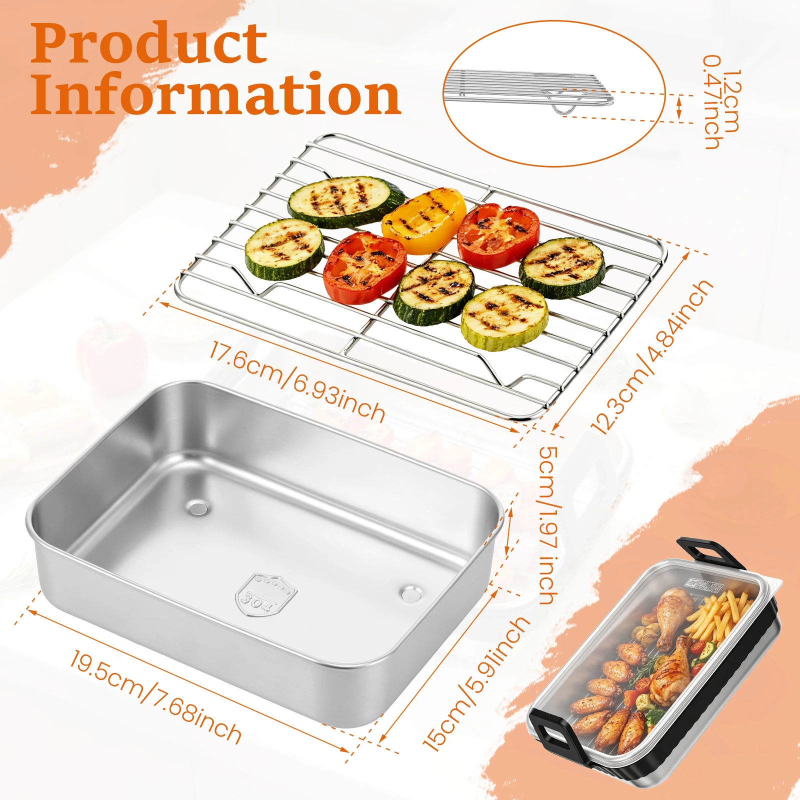 Противень из нержавеющей стали – обзор и цена Air Fryer Accessories