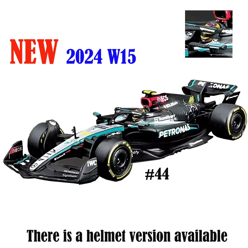 Bburago 1:43 W15 Mercedes-AMG F1 Team Formula Die Cast Car Model Competition vehicles Model Car Racing Toys 44# Hamilton