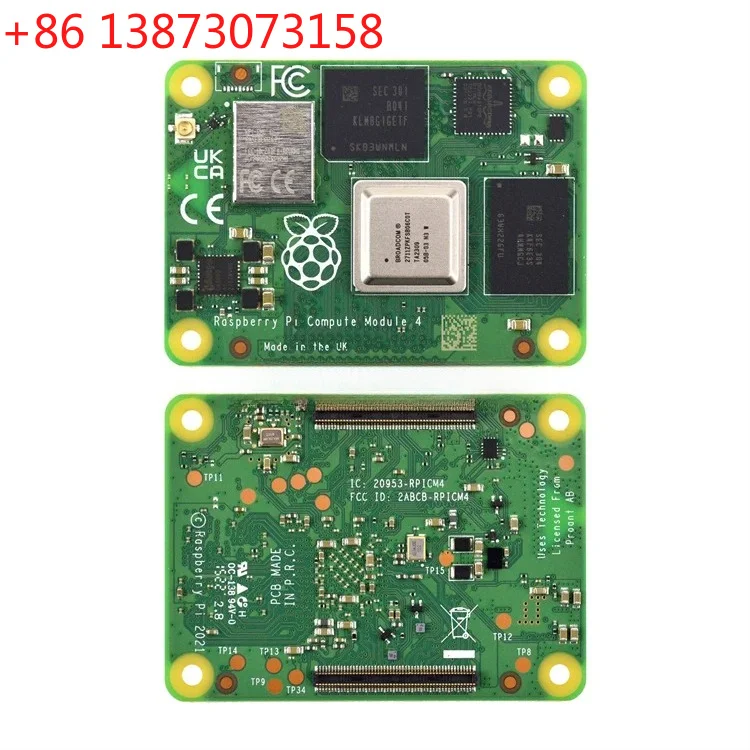 Mini PC Raspberry Pi CM4102008 CM4 2G+8G con WiFi, Módulo de Computación de Cuatro Núcleos 4, 2GB de RAM, 8GB eMMC, Placa de Desarrollo