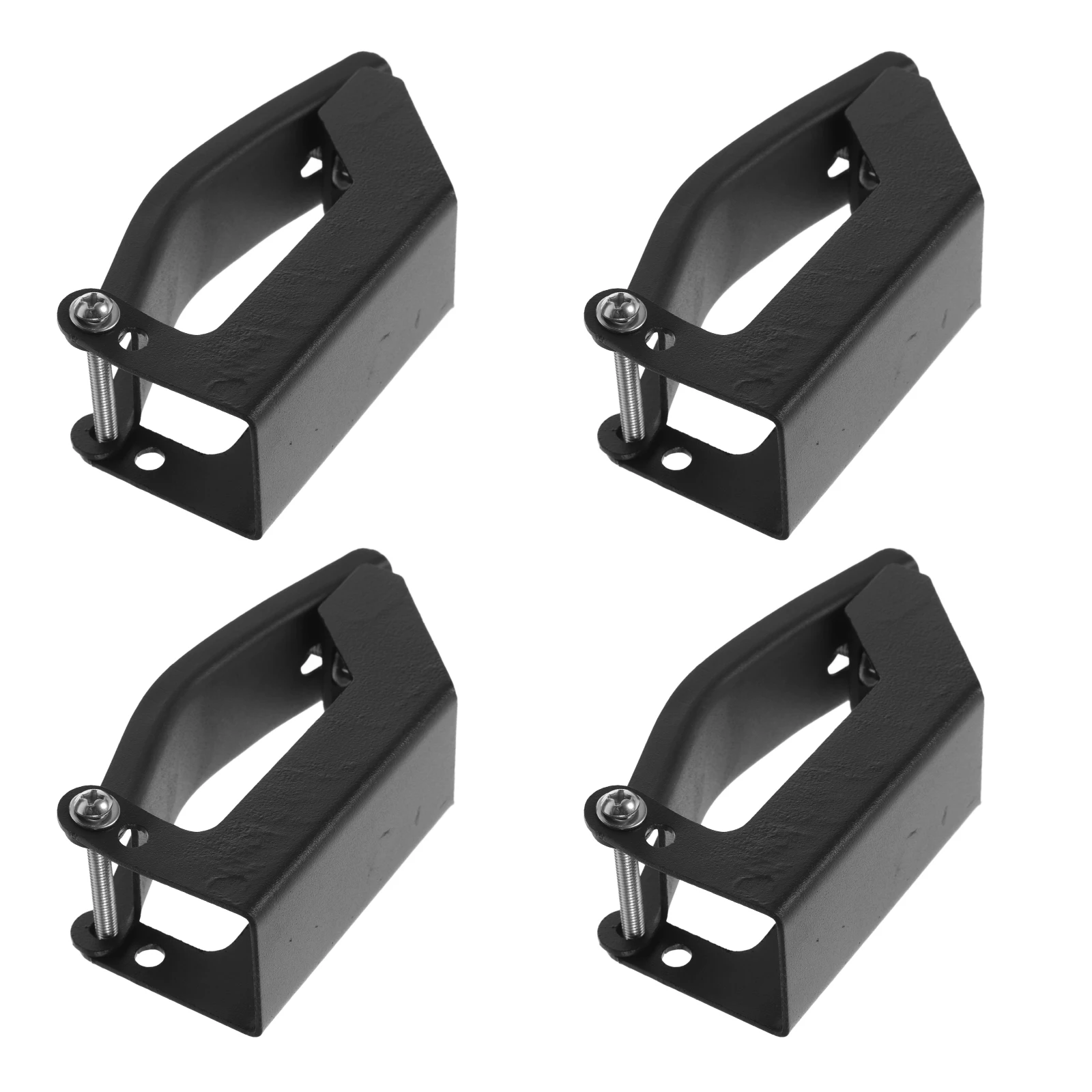 

4pcs Roof Rack Clips Black Hooks Car Camping Shell Bracket Travel Luggage Carrier Suitcase Replacement Vehicle Cargo