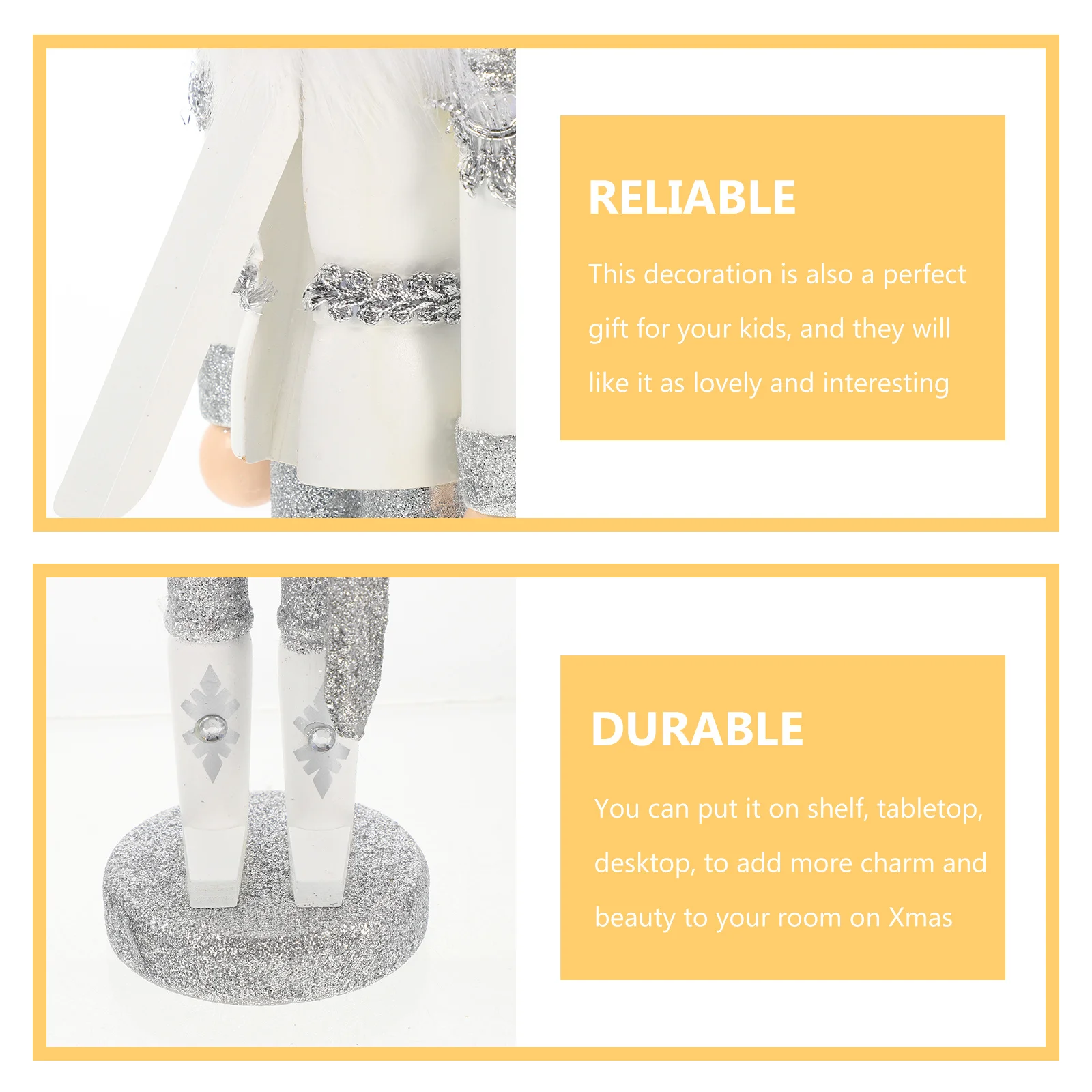 

Wooden Nutcracker Soldier Figure For Shelf Table Desktop Xmas Holiday Party Christmas Decoration Ornament Craft Home Decor