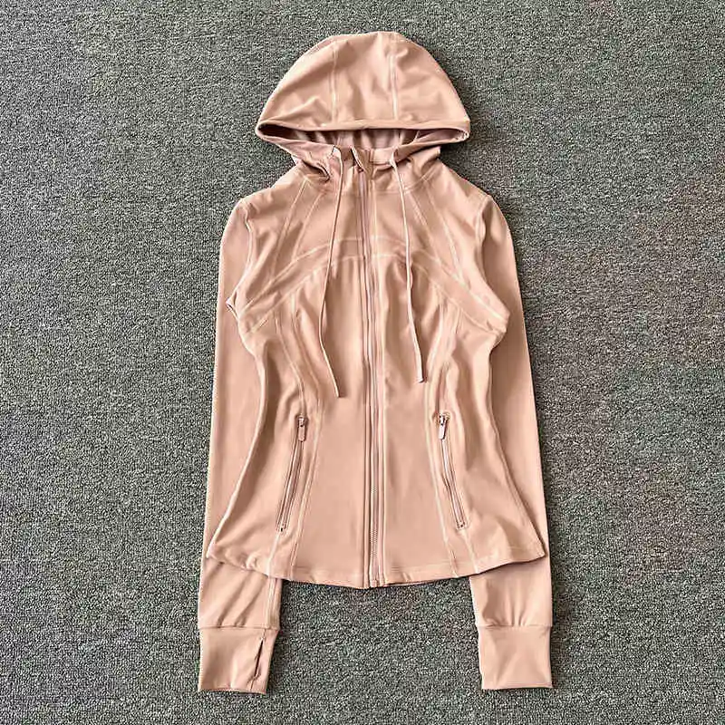 

Women's 2025 New Spring/Autumn Sports Jacket; Slim-Fit Yoga Top with Hoodie for Fitness