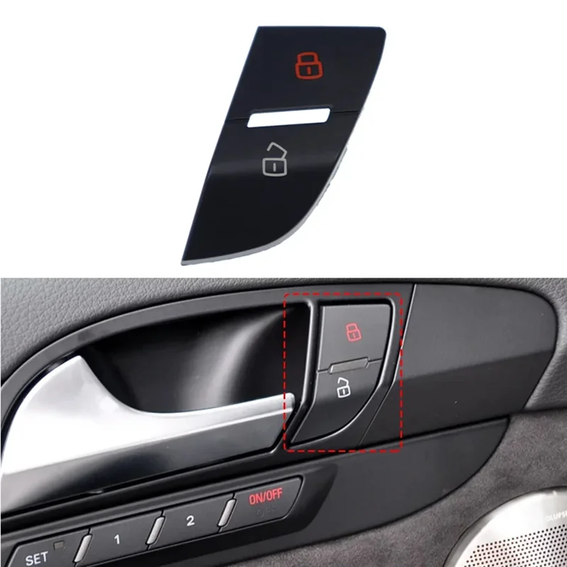 

X39A-For Q7 2007-2015 Door Lock Switch Button Cover Button Cap Cover