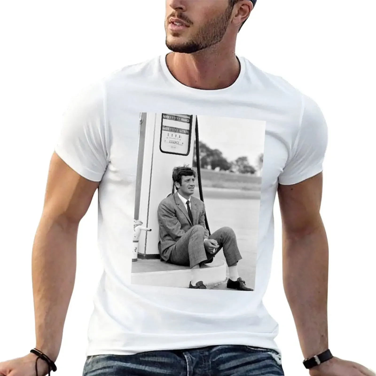 New Jean Paul Belmondo T-Shirt cute tops sweat shirts t shirts for men cotton