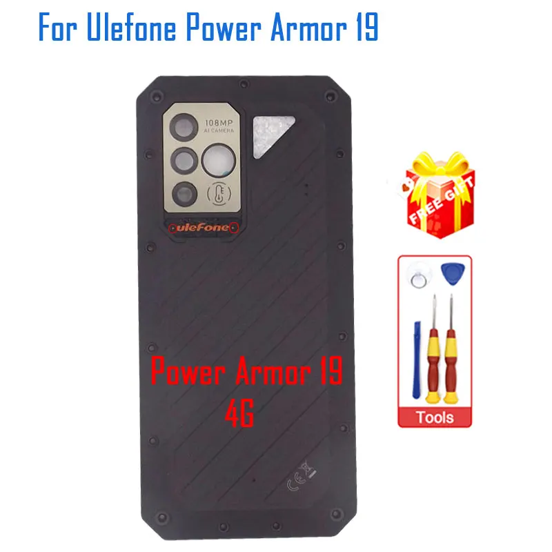 Imagem -04 - Original Ulefone Power Armor 18 19 Tampa da Bateria do Telefone Celular Capa Traseira Shell para Ulefone Power Armor 19 Smart Phone Novo