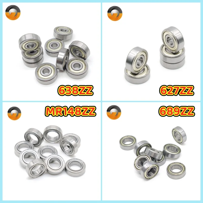 10PCS Bearing Inner Diameter 2mm 3mm 4mm 5mm 6mm 7mm 8mm 9mm 10mm 3x6x2.5 5x9x3 5x10x4 5x11x4 8x22x7 10x15x4mm Miniature Bearing