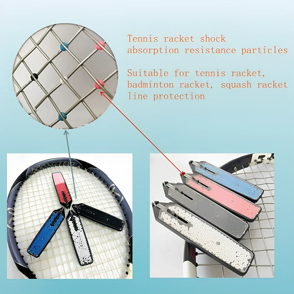 

Tennis racket shock absorber, line stopper, squash racket guard, badminton racket line pad, anti-trace artifact