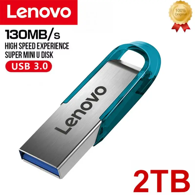 

Флэш-накопители Lenovo, флэш-накопители Usb 3,0 Mini, высокоскоростной металлический флеш-накопитель 1 ТБ, 512 ГБ, портативный накопитель, водонепроницаемая память, U-диск