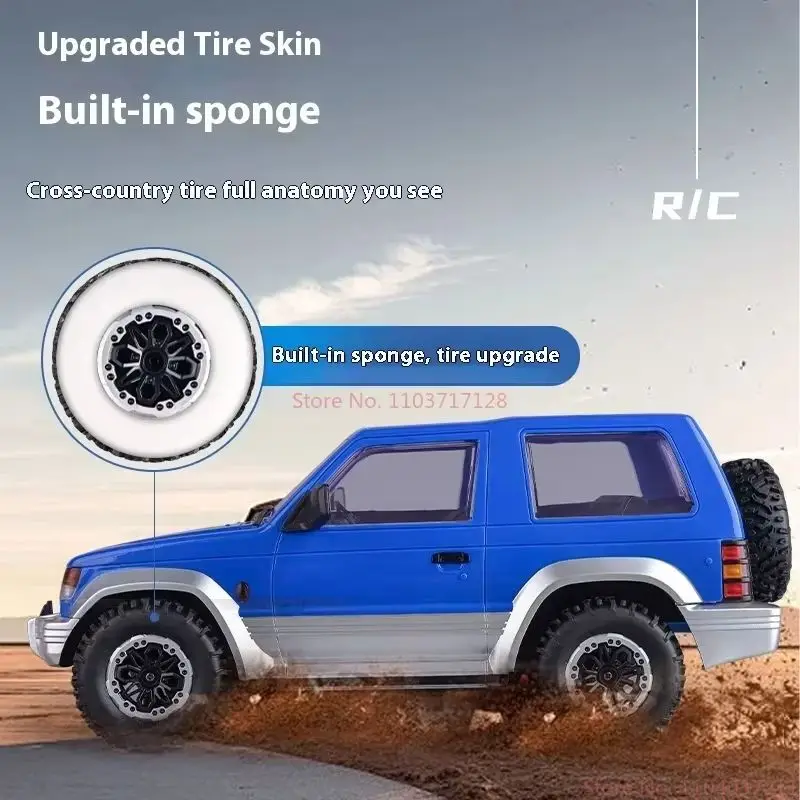 LDRC 1/14 Ld1297 Pajero Rc Remote Controlled Vehicle With Illuminated Four Wheel Drive Off Road Vehicle Simulation Model Toy Gif