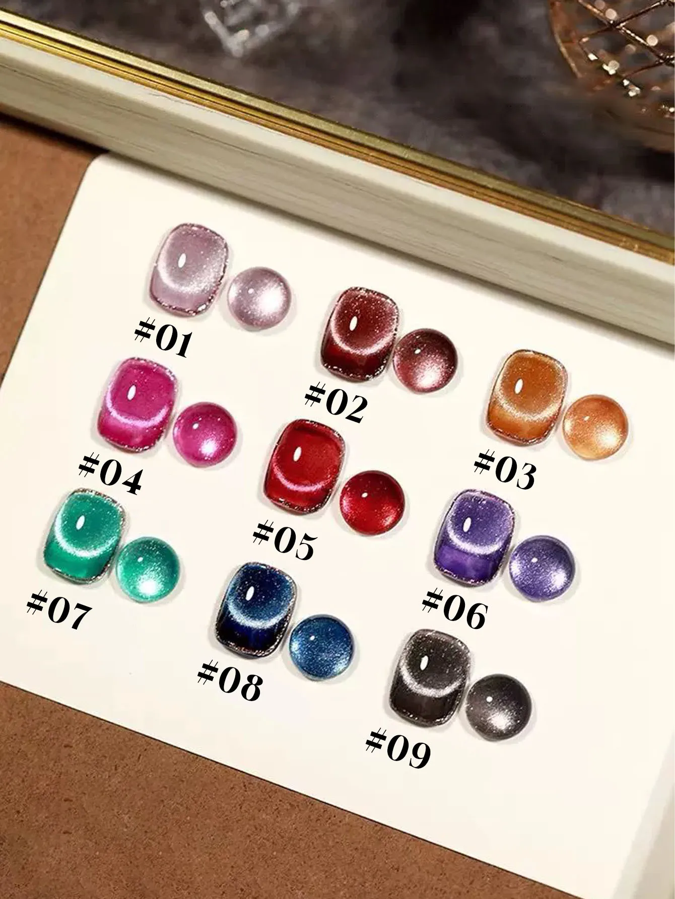 

1-9 шт. 12 мл Melbourne Cat Eye Гель-лак для ногтей 2025 Осень и зима Популярная вспышка Черный Красный Фиолетовый Гель для ногтей «кошачий глаз»