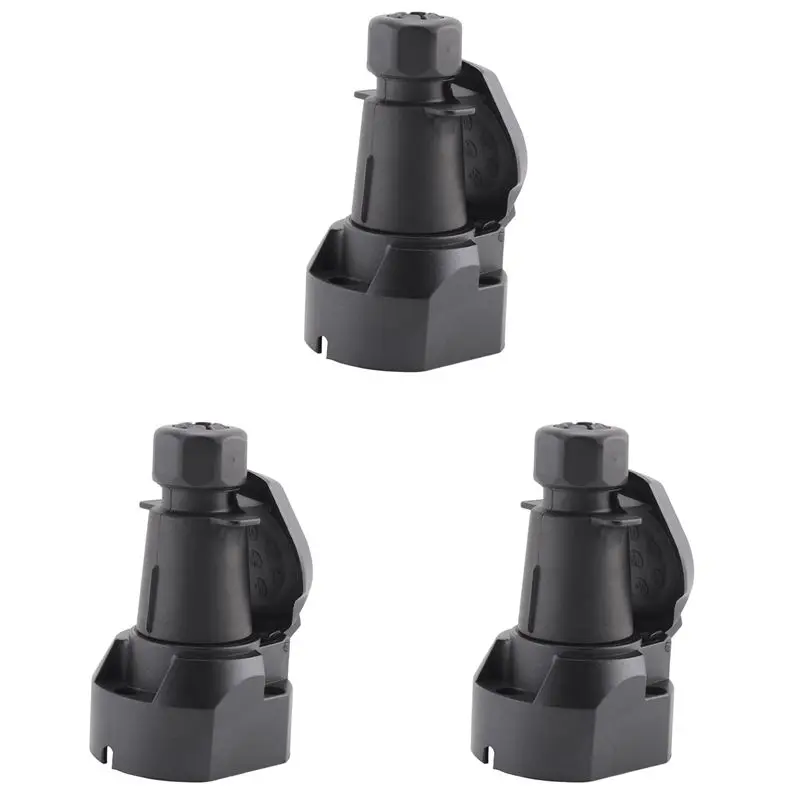 Precision 3X 7 Pin European Trailer Socket+Plug Tow Bar Connector Adapter For Car Truck Boat Caravans Transfer Signal Adapter 12