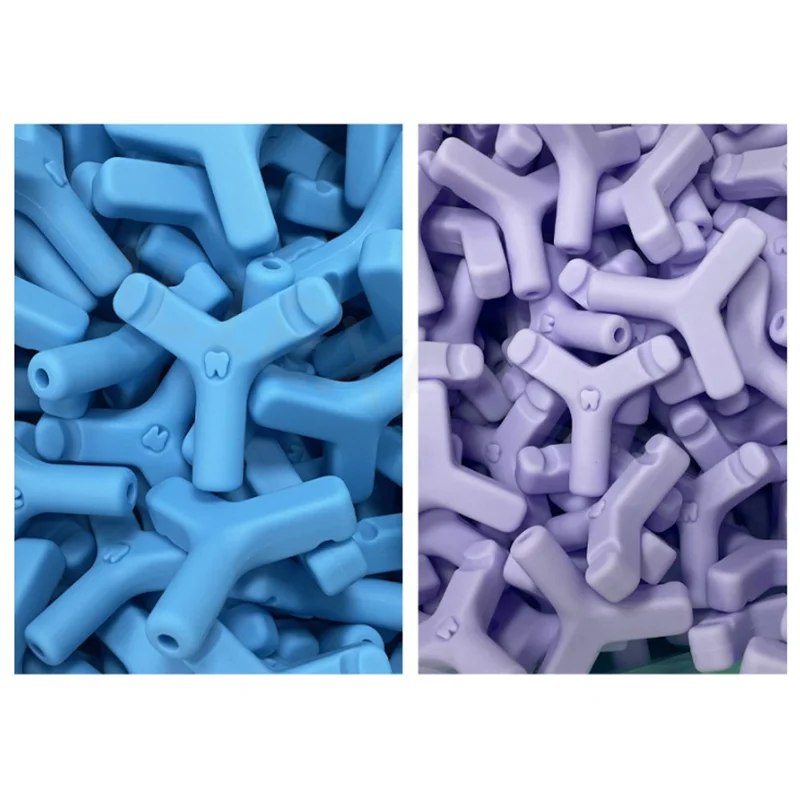 1/4PCS Silicone Dental Aligner Chewies Y-Shaped Teeth Stick Bite for Preventing Face Distortion during Orthodontic Treatment